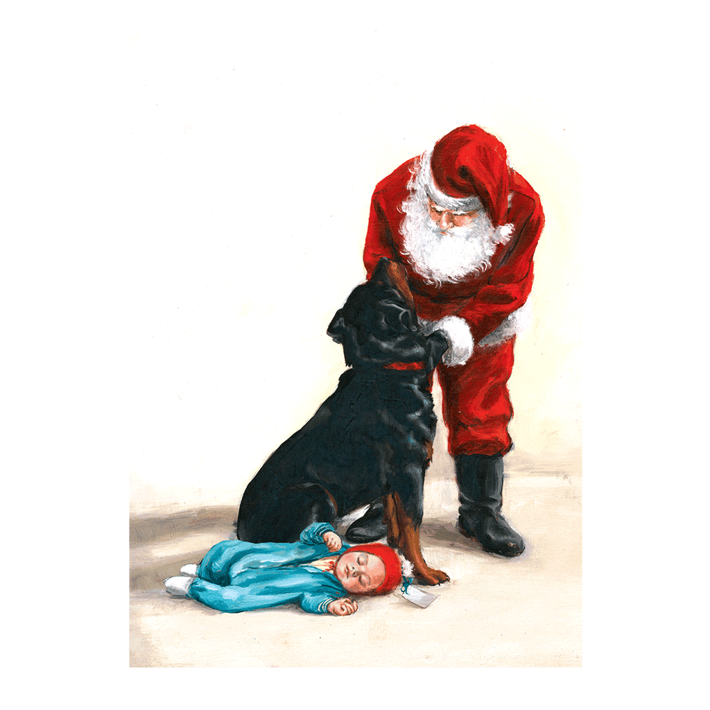 Merry Christmas Good Dog Carl - Boxed Greeting Cards by Alexandra Day