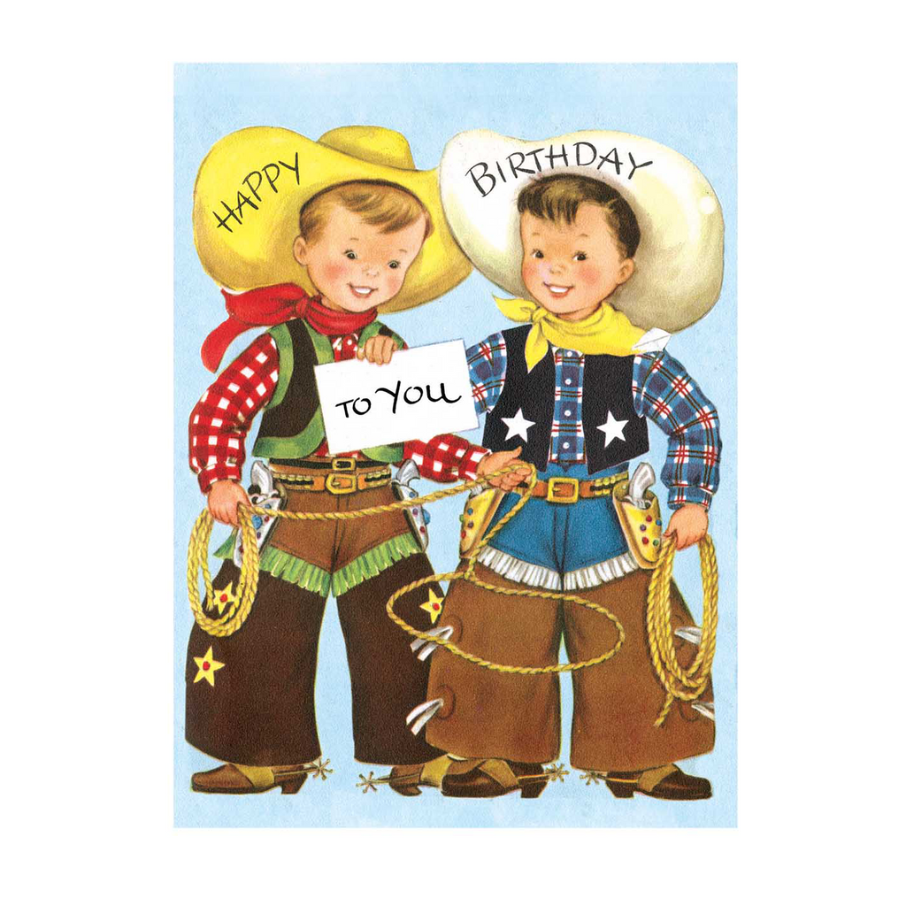 Birthday Cowboys - Birthday Greeting Card