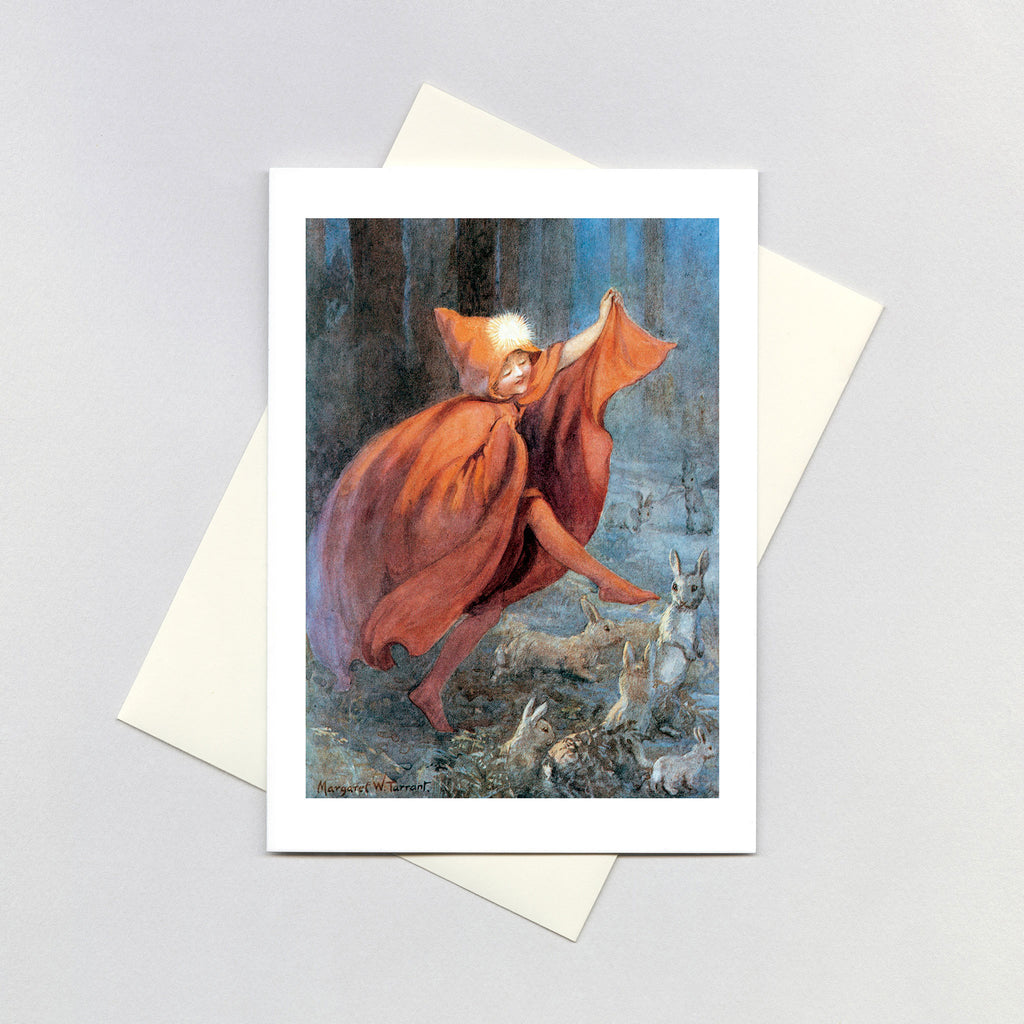 Moonlight Dance With The Rabbits - Children Greeting Card