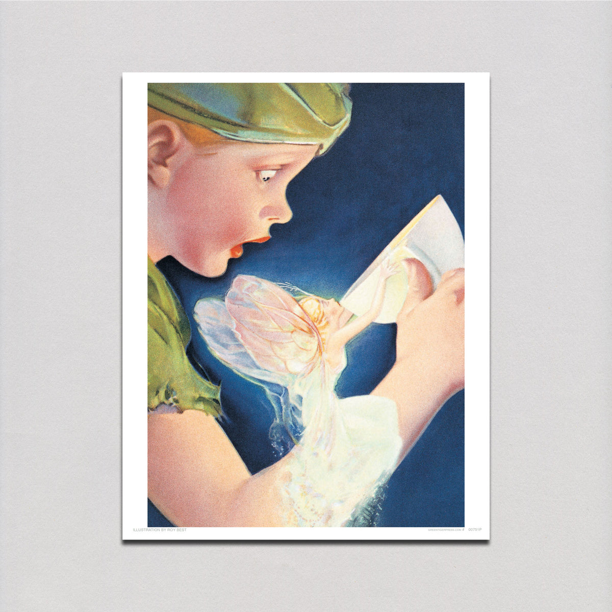 Peter Pan and Tinkerbell - Storybook Classics Art Print – Laughing 