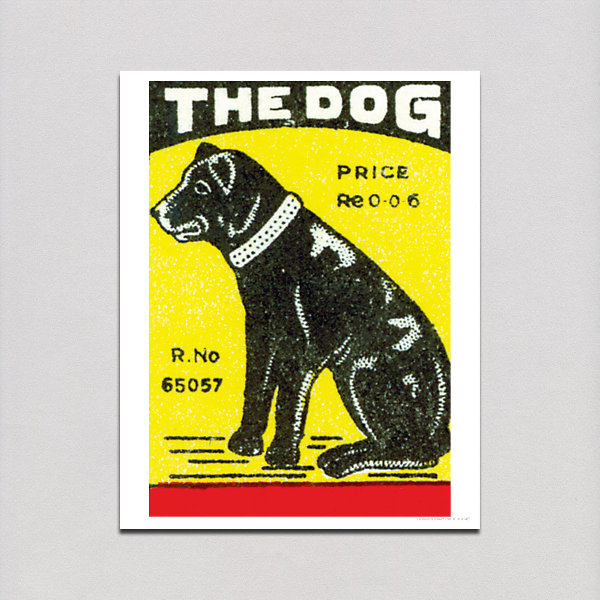 The Dog - Matchbox Labels Art Print – Laughing Elephant