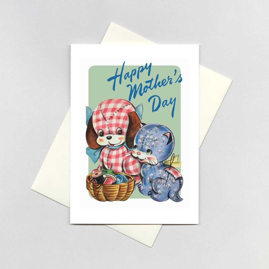Gingham Dog and the Calico Cat - Mother's Day Greeting Card