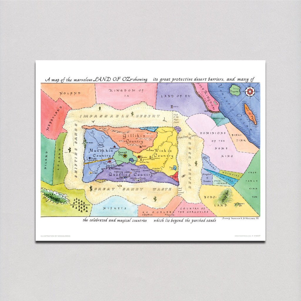 Map of Oz - Storybook Classics Art Print