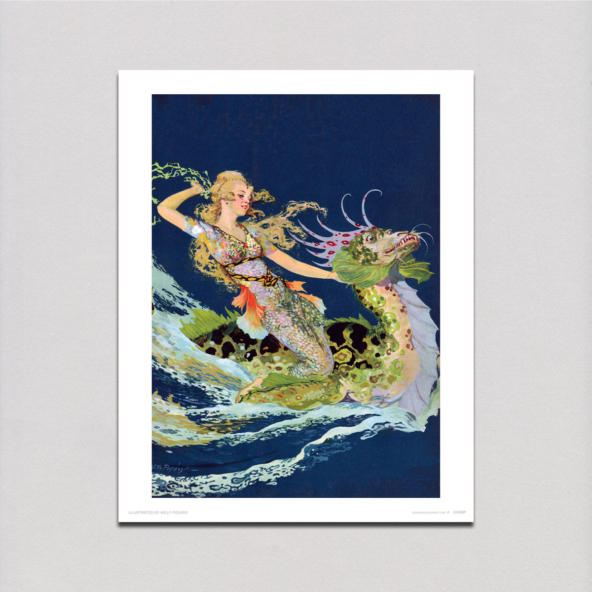 Mermaid and Sea Dragon - Mermaids Art Print – Laughing Elephant