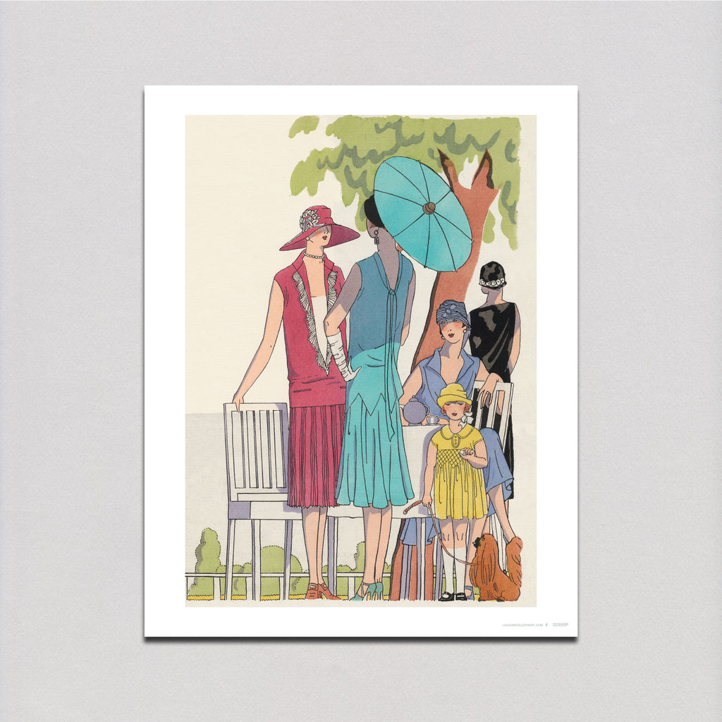 Fashionable Ladies and Girls of the 1920s - Fashion Art Print