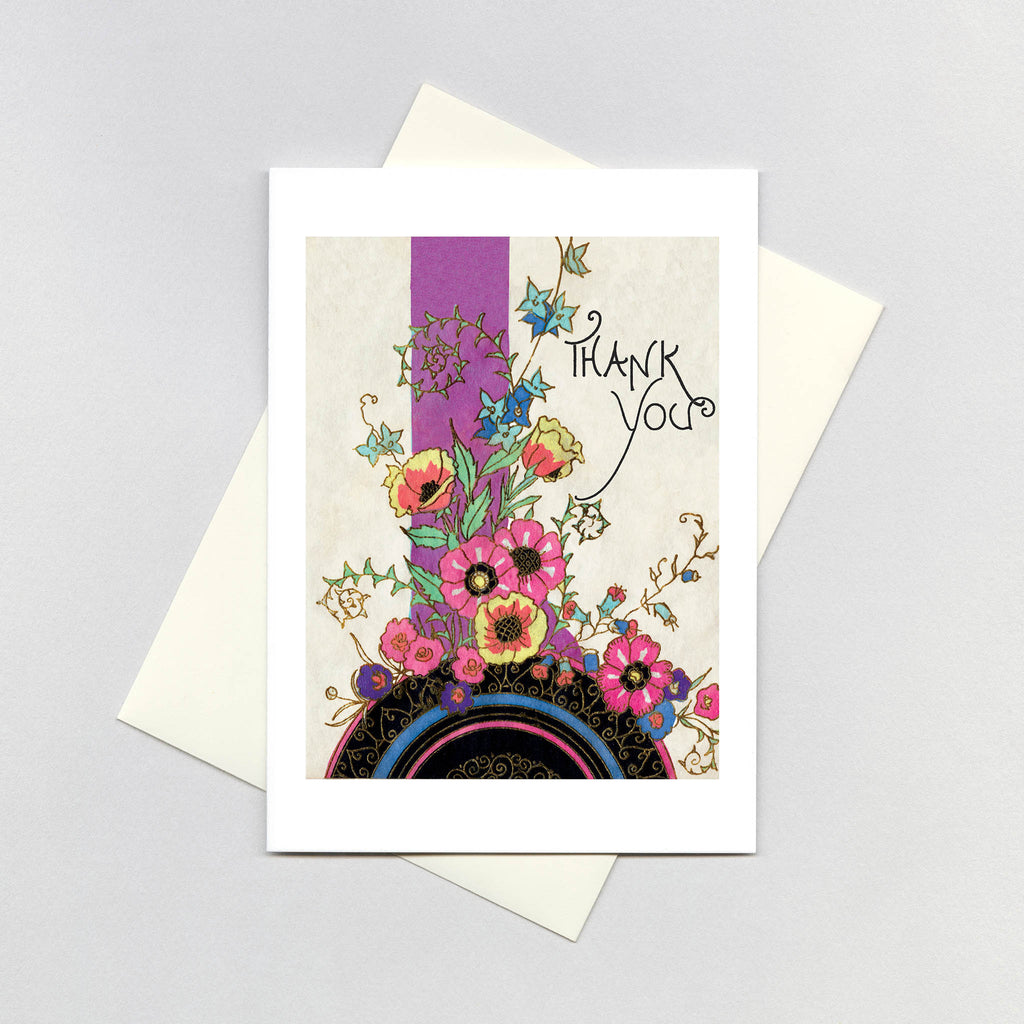 Art Deco Thank You - Thank You Greeting Card