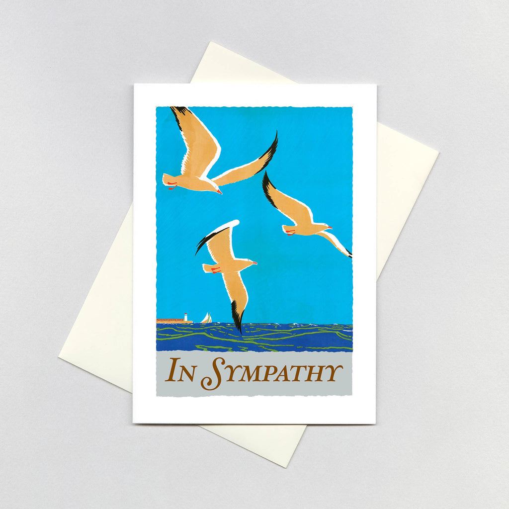 In Sympathy - Soaring Birds - Sympathy Greeting Card