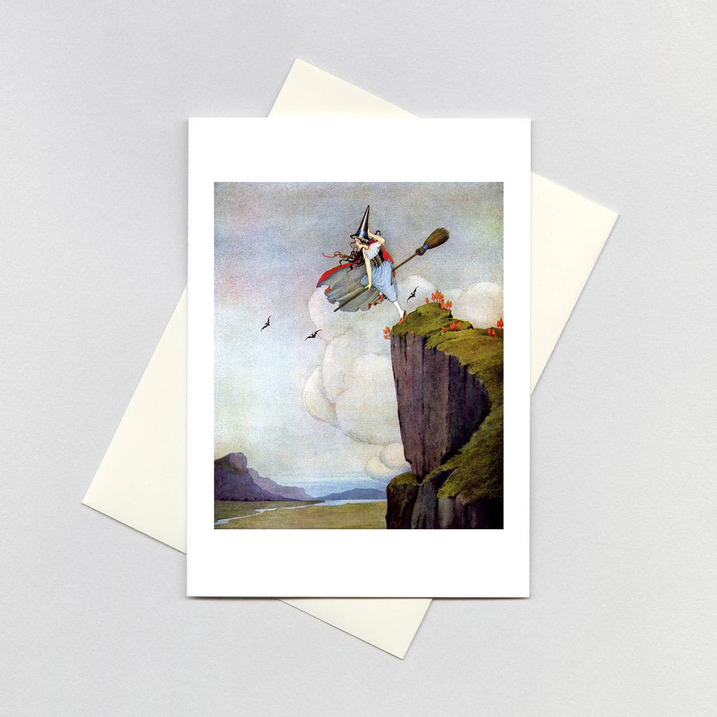 Witch Taking Flight • Witches Card - Witches Greeting Card