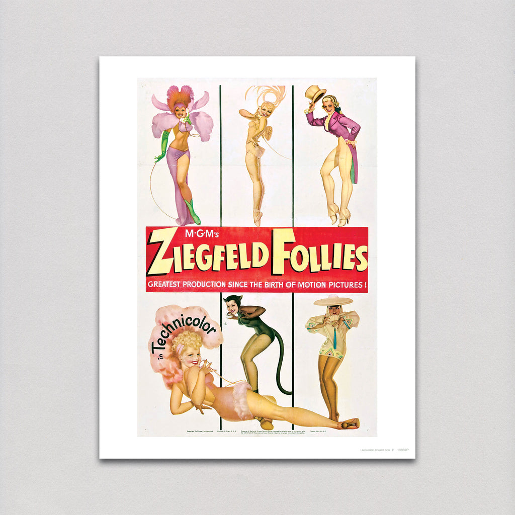 Ziegfeld Follies Poster - Retro Movie Posters Art Print