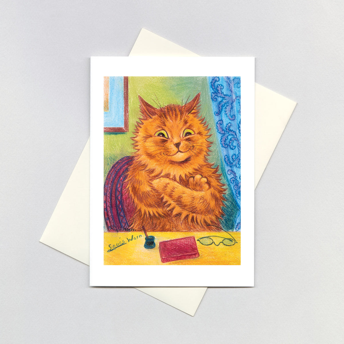 Victorian Christmas - Louis Wain Cats Greeting Card for Sale by