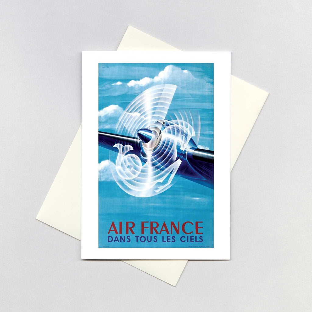 Air France Propeller - Airplanes Greeting Card