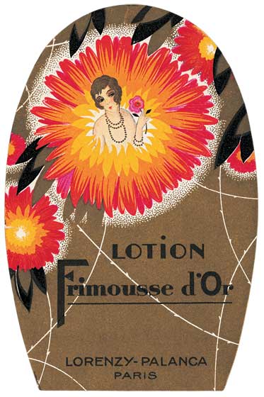 Lotion Frimousse d'Or - Vintage Cosmetics Greeting Card