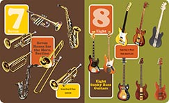 One, Two, Three O'Clock, Rock: A First Number Book for Cool Kids - Board Book