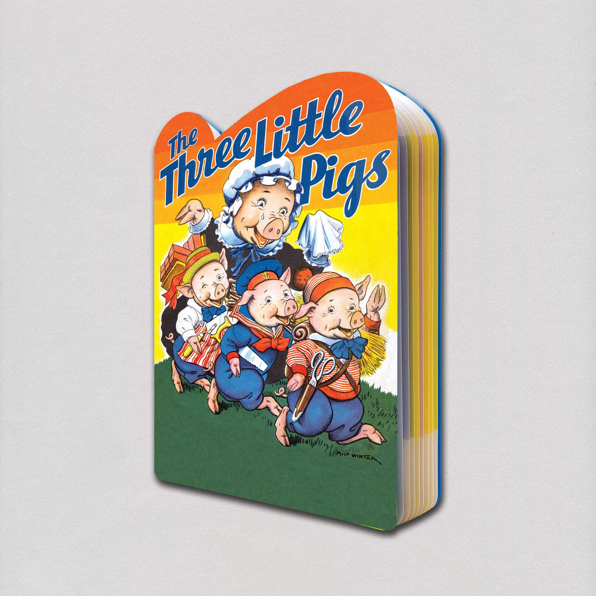 The Three Little Pigs Children's Shape Book Laughing Elephant