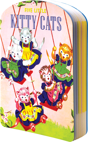 Five Little Kitty Cats - Children's Shape Book