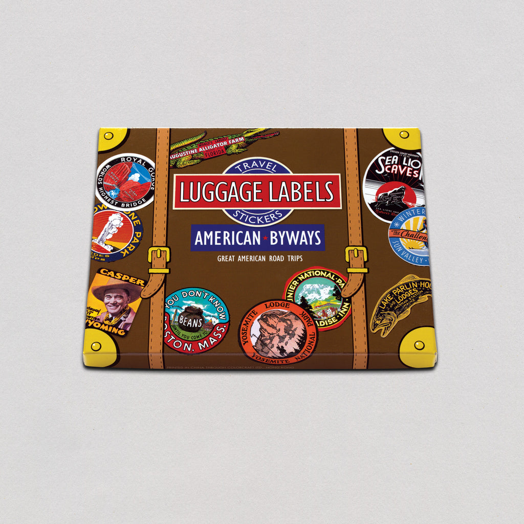 American Byways - Travel Label Sticker Box