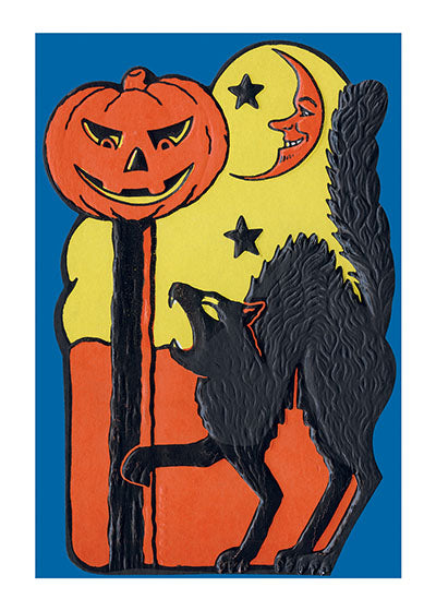 Halloween Fierce Cat - Halloween Greeting Card