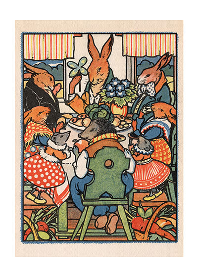 Rabbit Party - Friendship Greeting Card