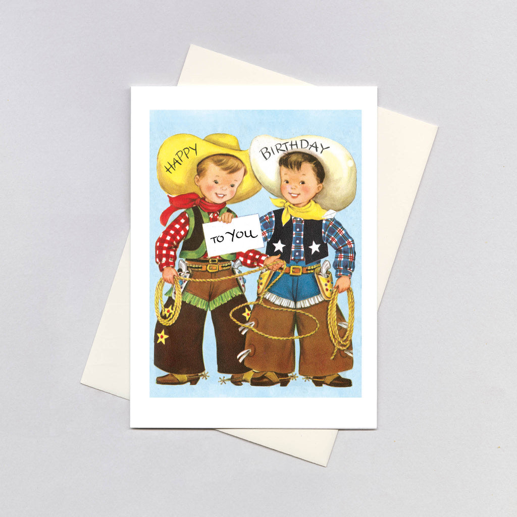 Birthday Cowboys - Birthday Greeting Card