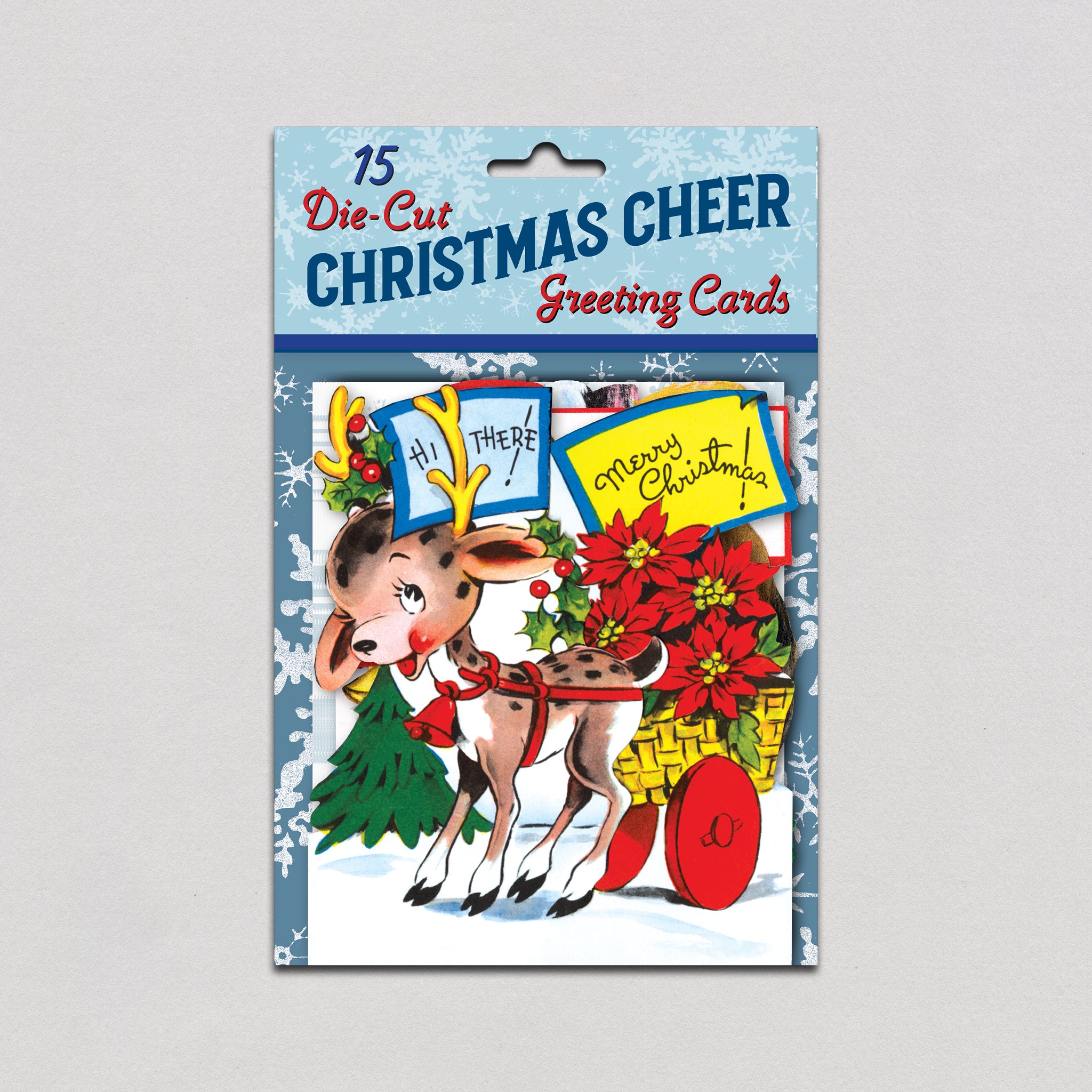 Christmas Cheer Vintage Die-Cut Holiday Cards 15 Count Christmas Cheer Vintage Die-Cut Holiday Cards 15 Count