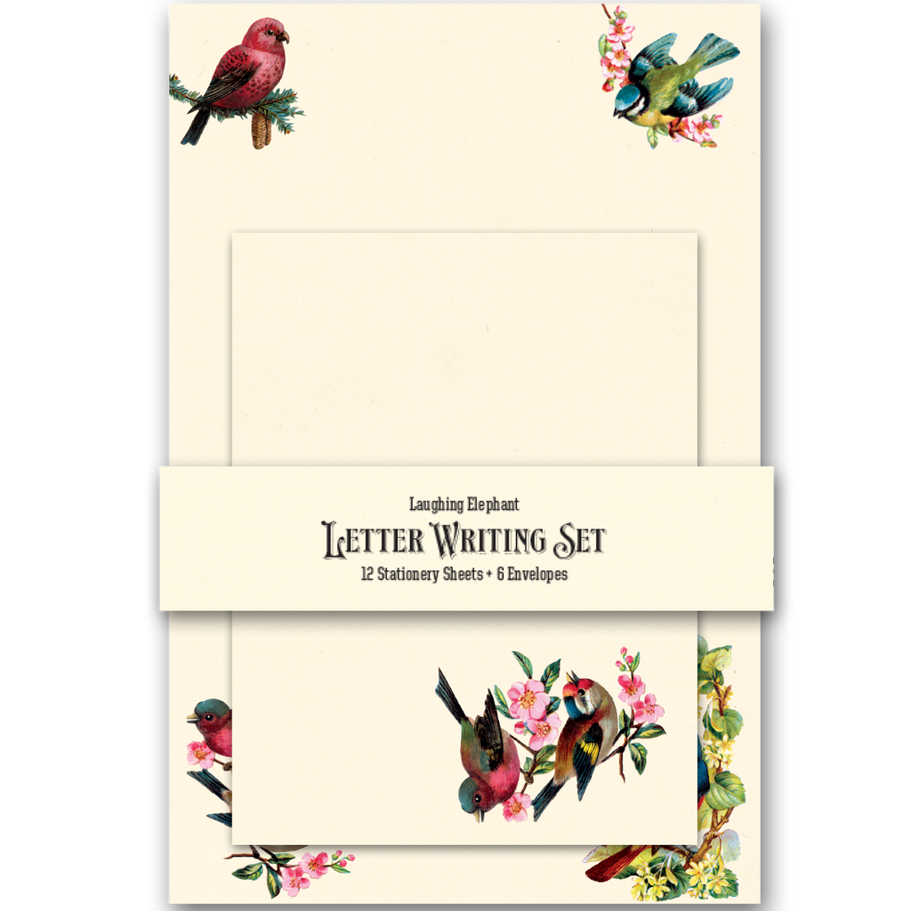 Birds Letter Writing Set Laughing Elephant Birds letter writing set laughing elephant