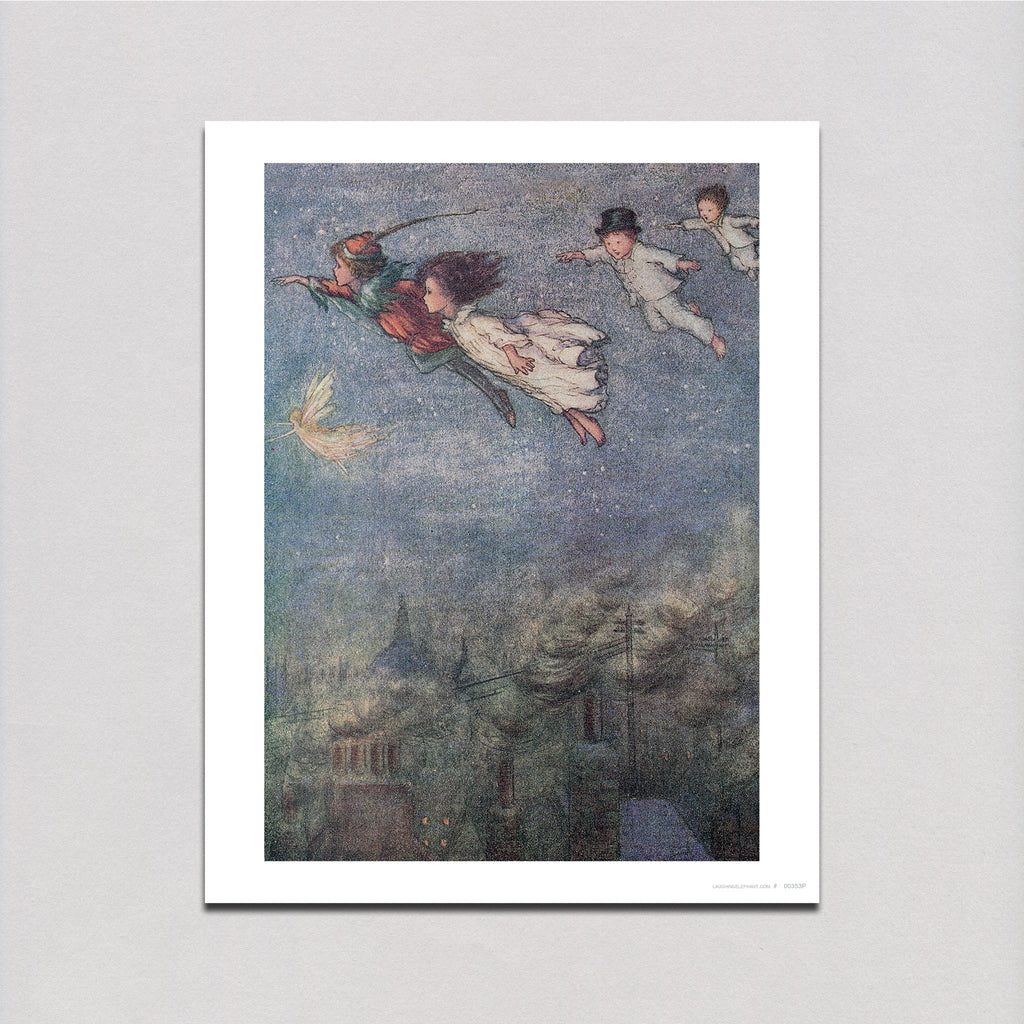 Peter Pan and Friends Fly - Storybook Classics Art Print