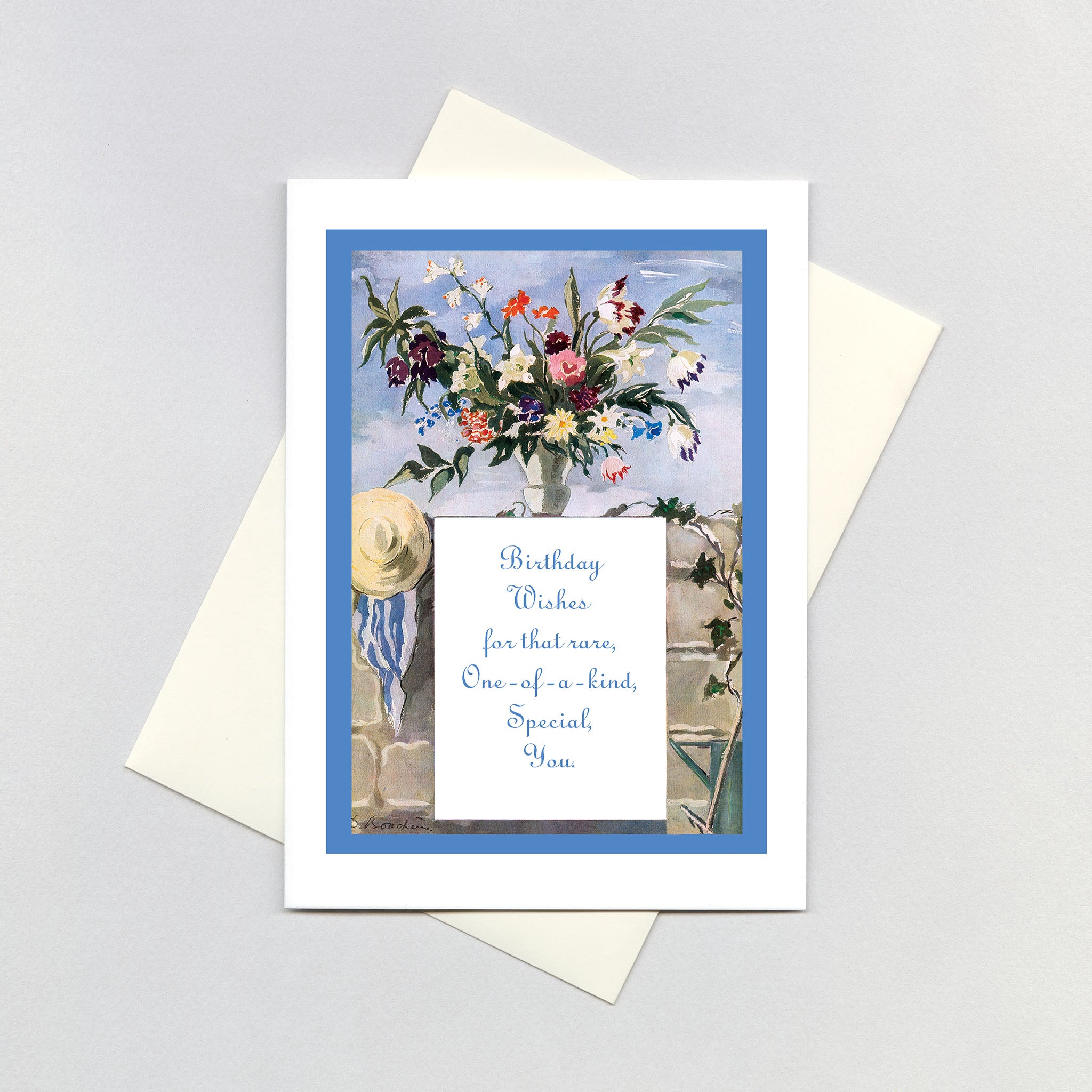 Flowers and a Birthday Wish - Birthday Greeting Card Laughing Elephant Flowers and a Birthday Wish - Birthday Greeting Card Laughing Elephant