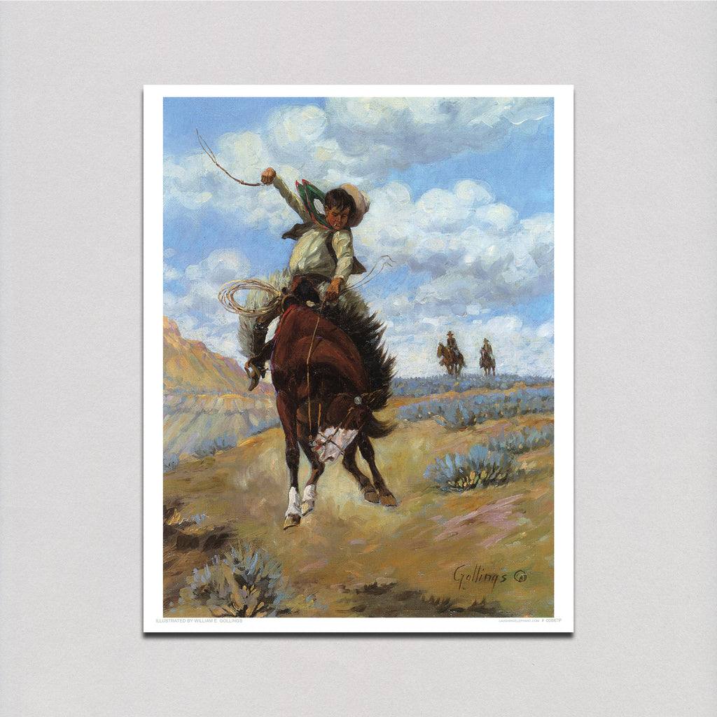 Ride 'Em Cowboy - Children Art Print