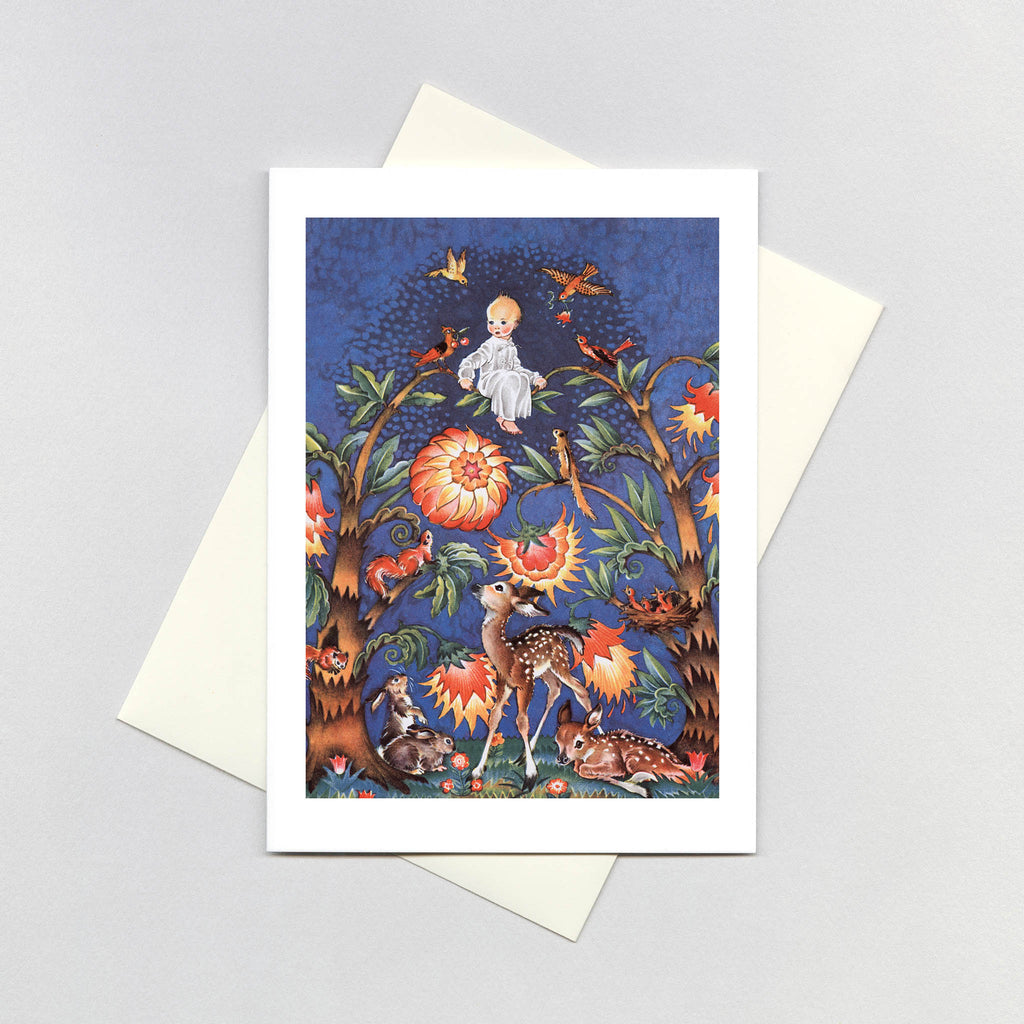 Baby in Tree - Baby Greeting Card