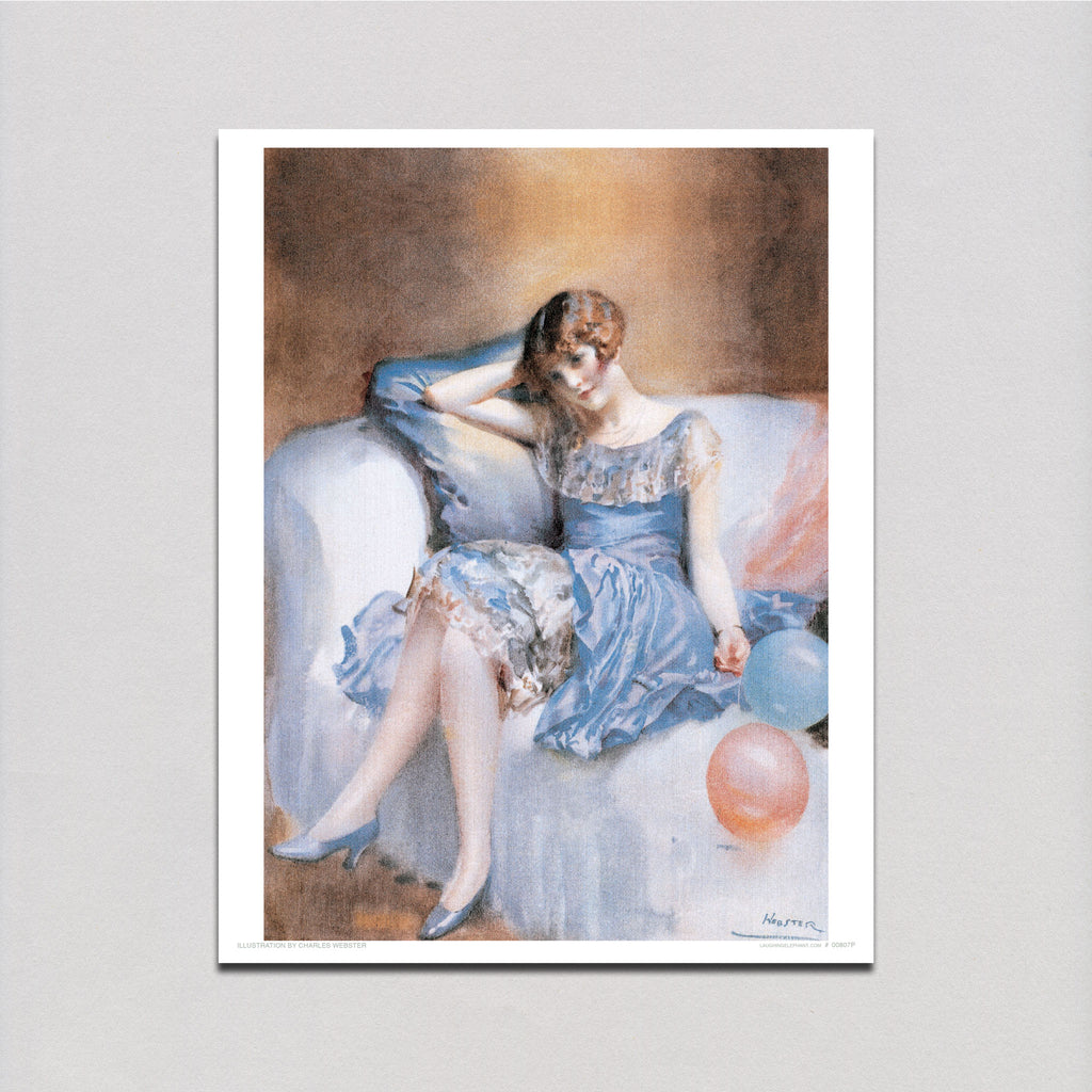Young Woman at a Party - Women Art Print