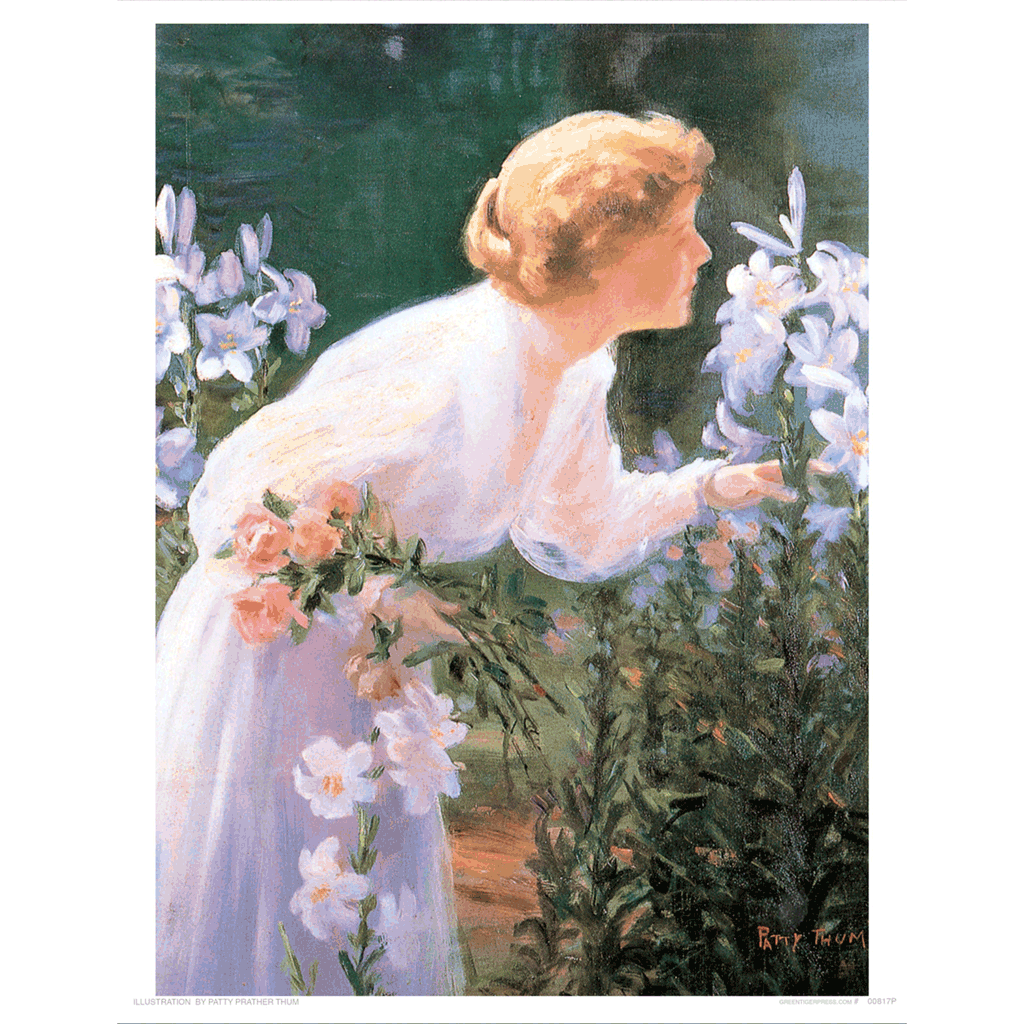 Take Time To Smell The Flowers - Women Art Print
