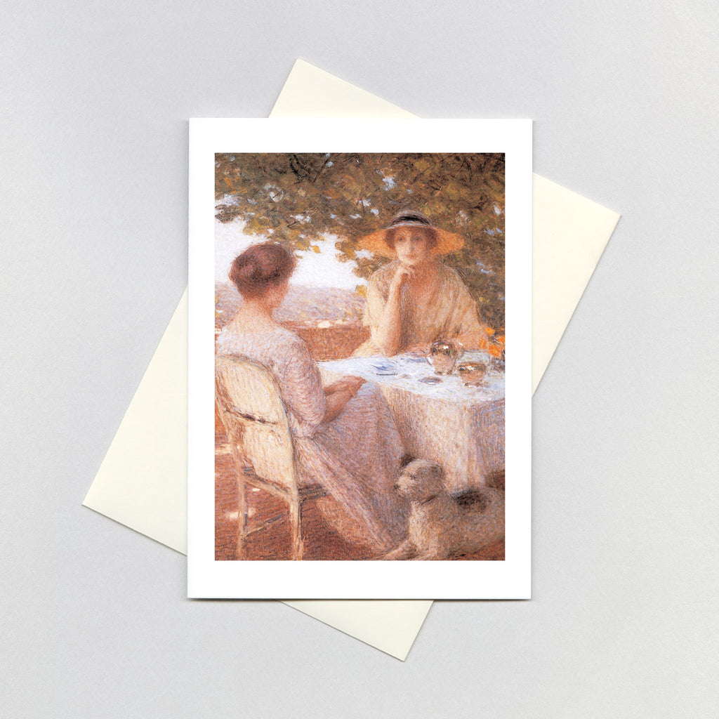 Tea on the Terrace - Women Greeting Card