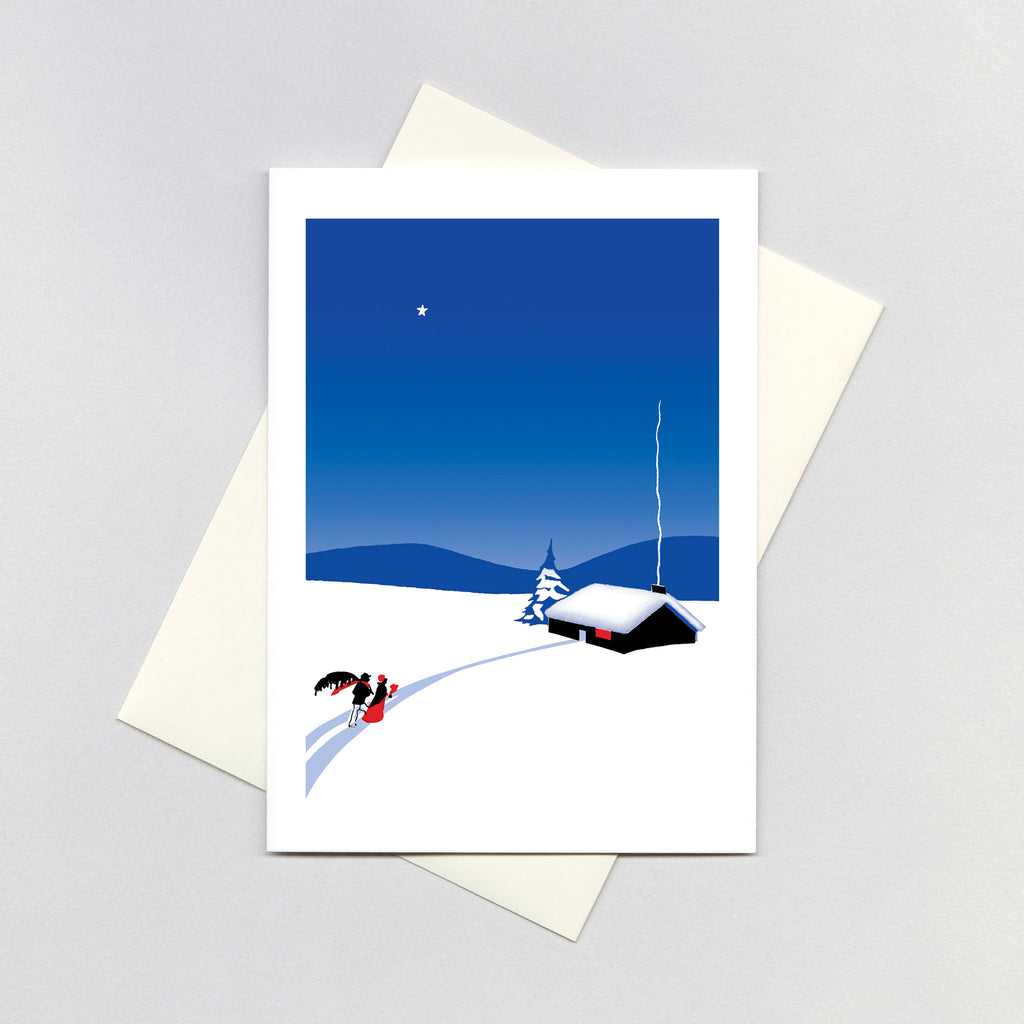 Winter Night - Christmas Greeting Card