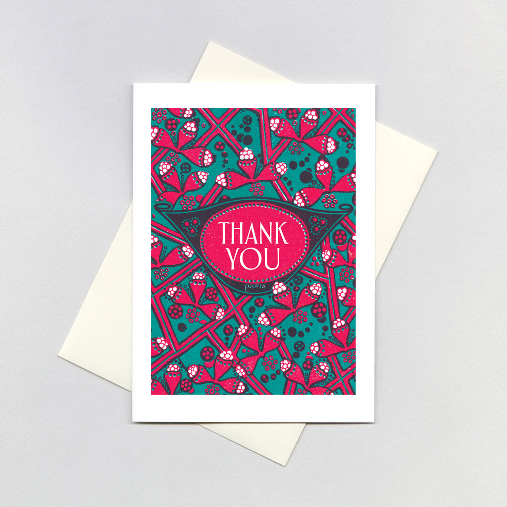 Floral Thank You - Thank You Greeting Card