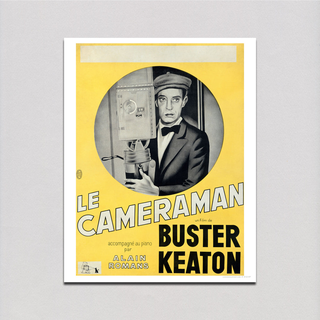 Buster Keaton: Camerman - Retro Movie Posters Art Print