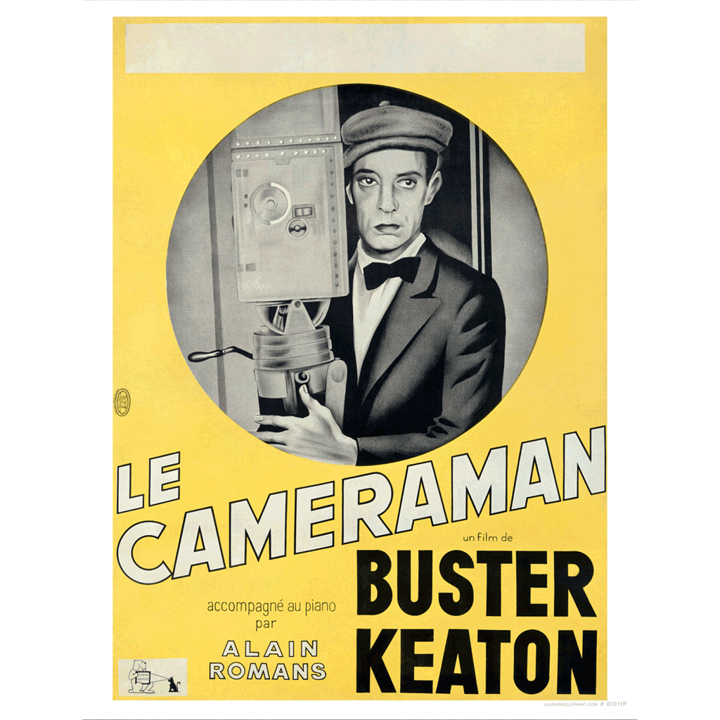 Buster Keaton: Camerman - Retro Movie Posters Art Print