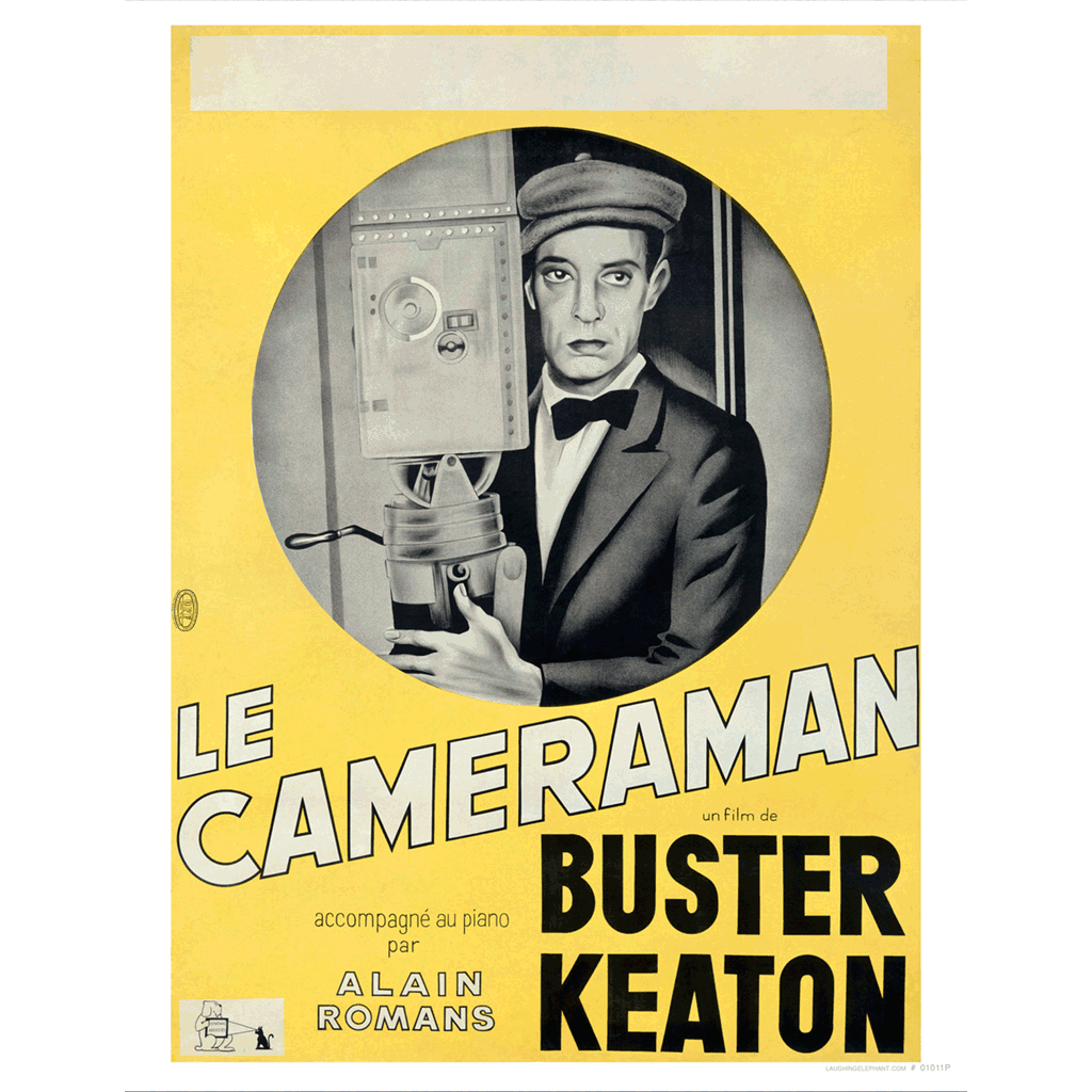 Camerman Buster Keaton: Camerman - Retro Movie Posters Art Print – Laughing Elephant