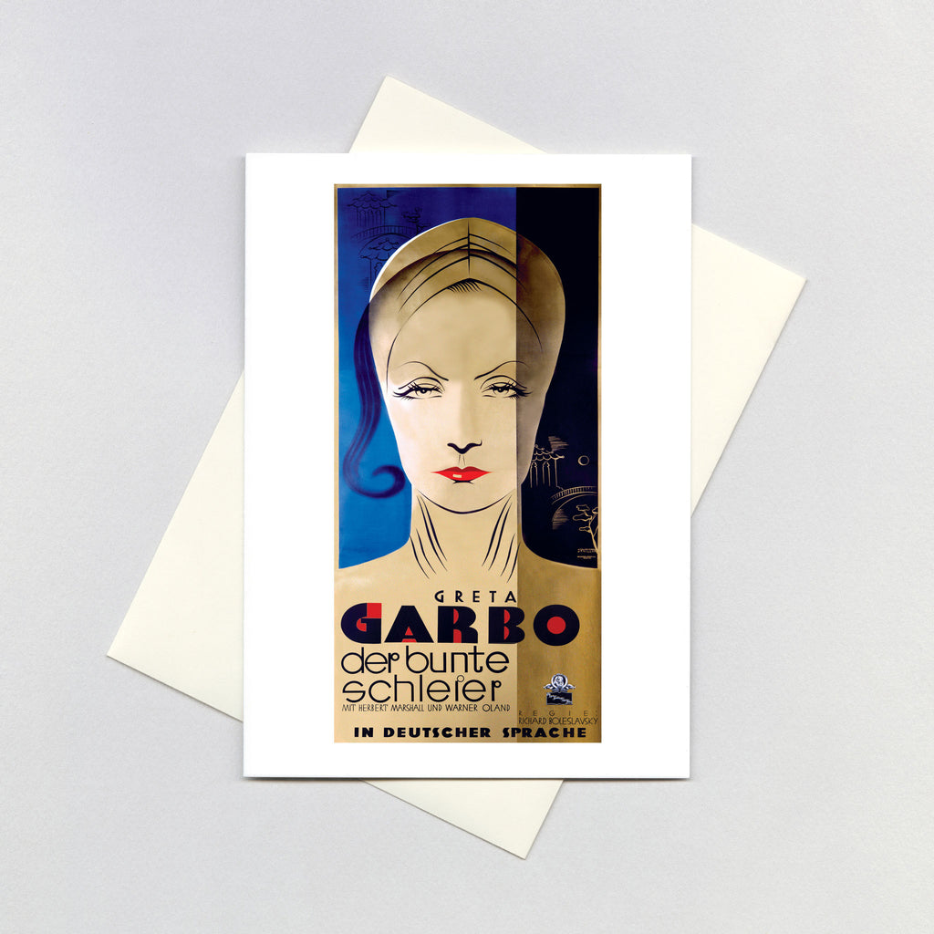 Garbo: The Painted Veil - Retro Movie Posters Greeting Card