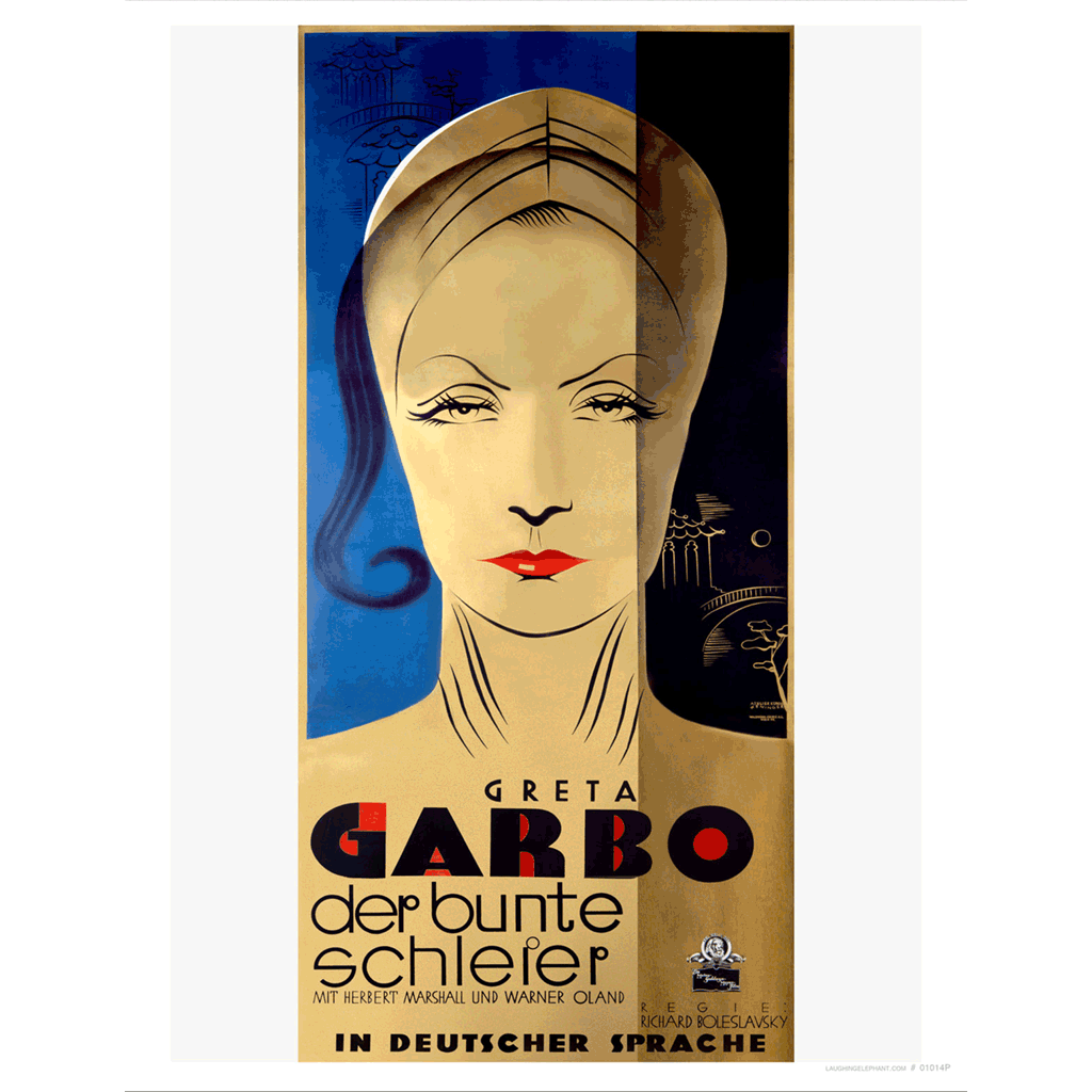 Garbo: The Painted Veil - Retro Movie Posters Art Print
