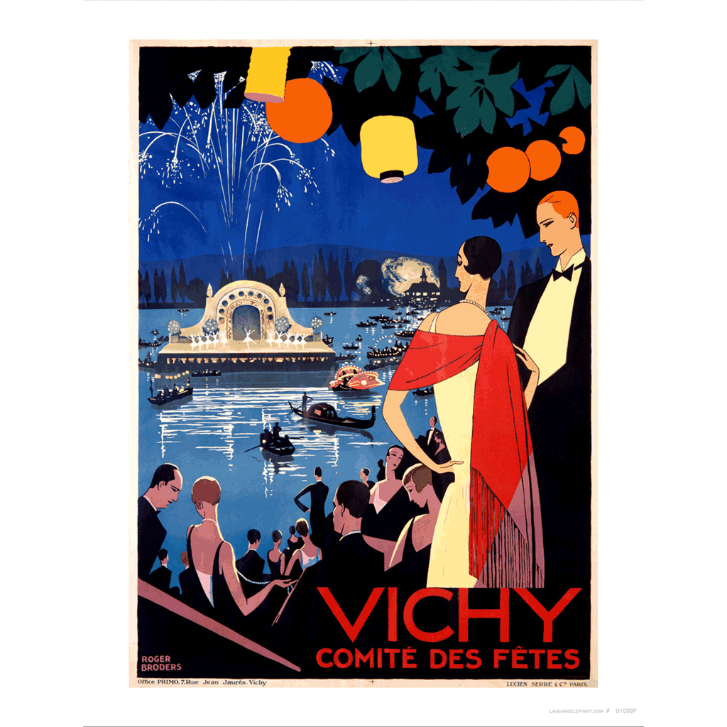 Vichy Comite des Fites - Travel Art Print