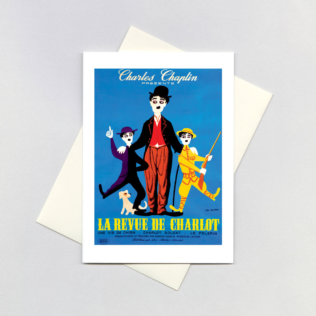 Charlie Chaplin: The Chaplin Revue - Retro Movie Posters Greeting Card