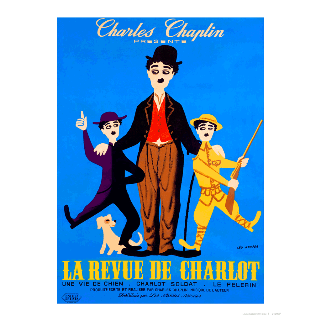 Charlie Chaplin: The Chaplin Revue - Retro Movie Posters Art Print