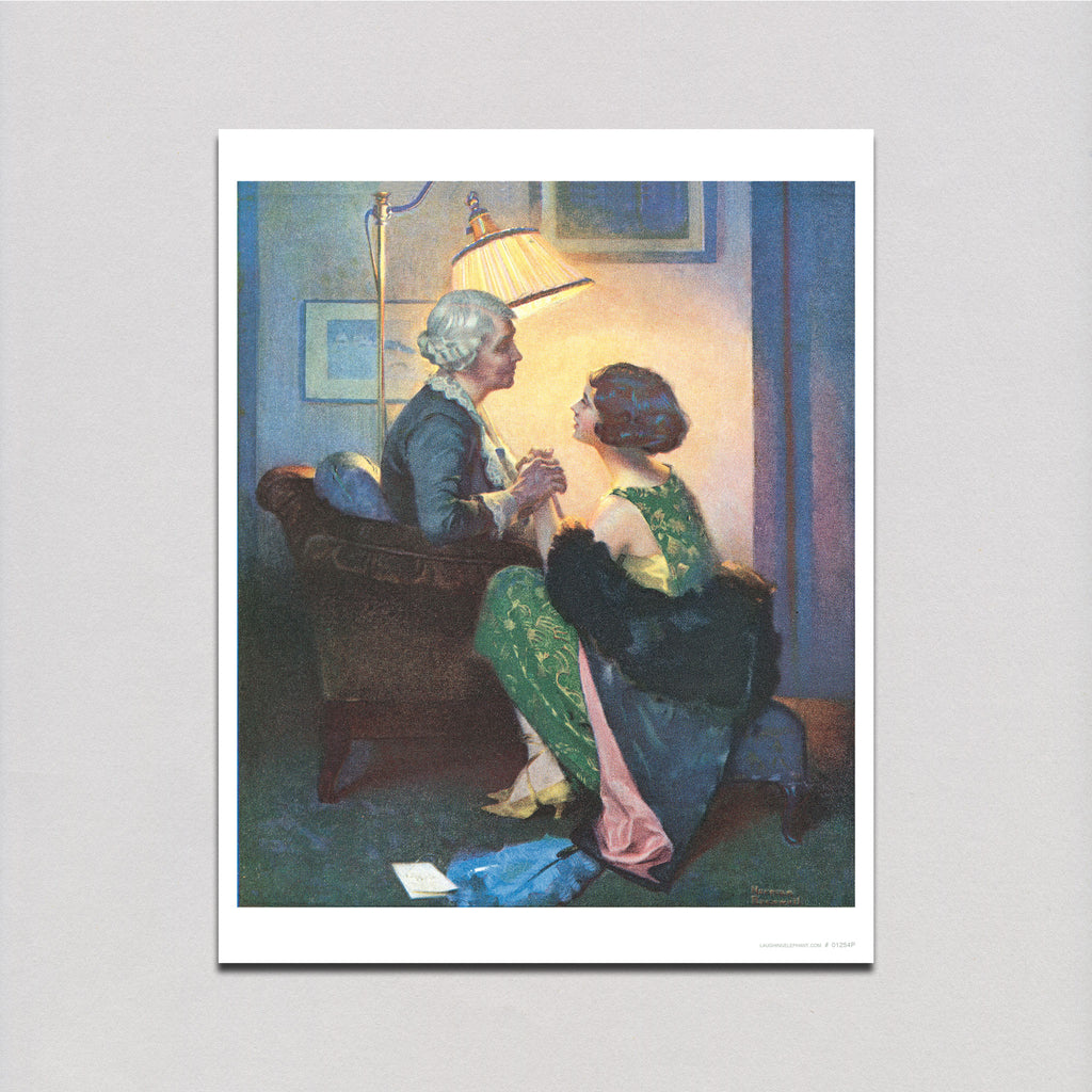 A Conversation By Lamplight - Fantasy and Legend Art Print