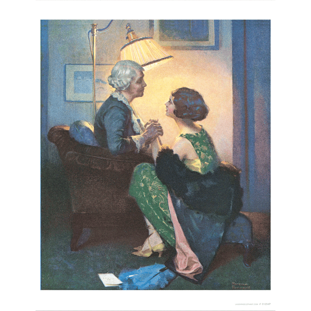 A Conversation By Lamplight - Fantasy and Legend Art Print