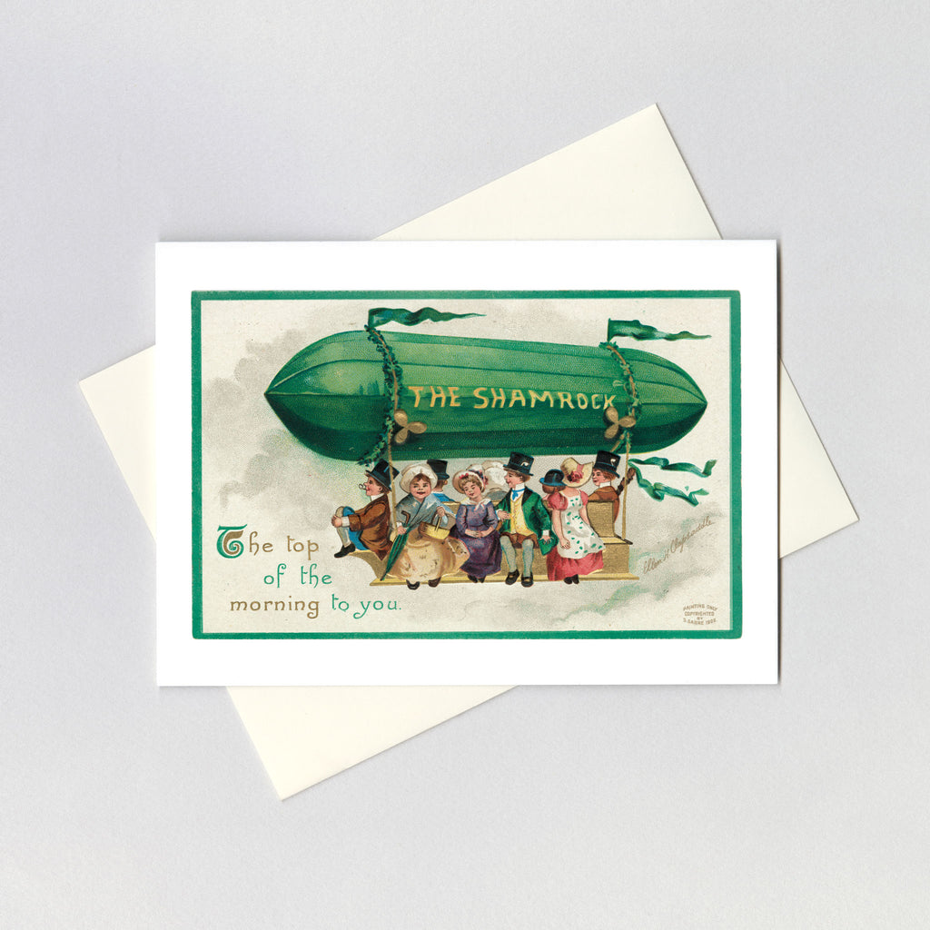 The Shamrock Dirigible - St. Patrick's Day Greeting Card