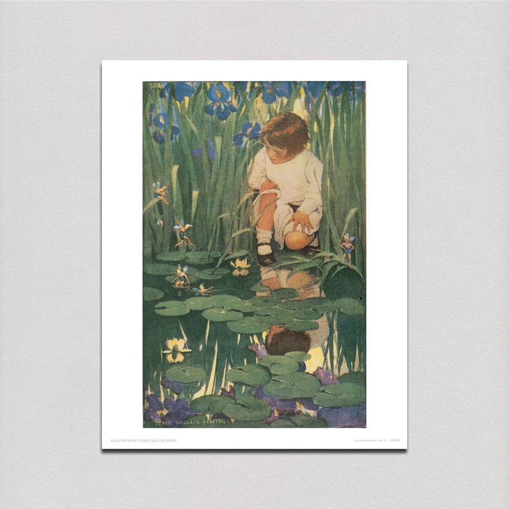 Fairies at the Lily Pond - Jessie Willcox Smith Art Print