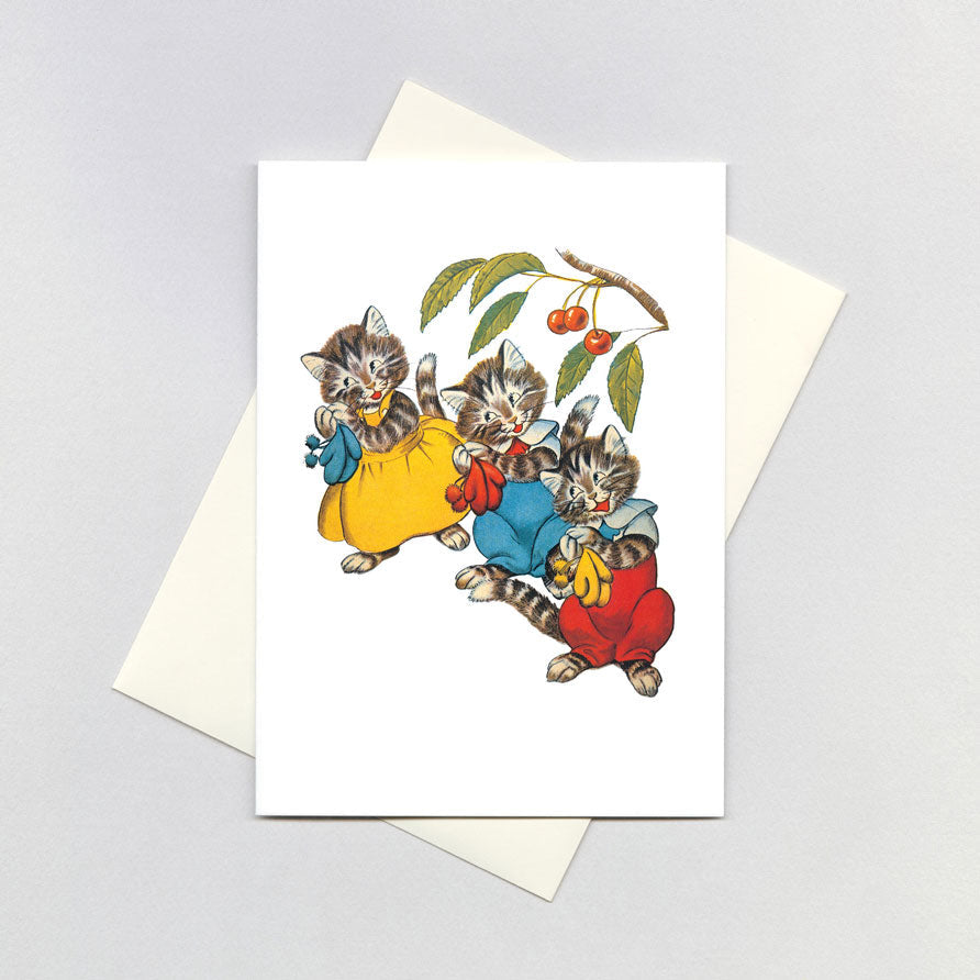 Three Little Kittens - Nursery Rhymes Greeting Card