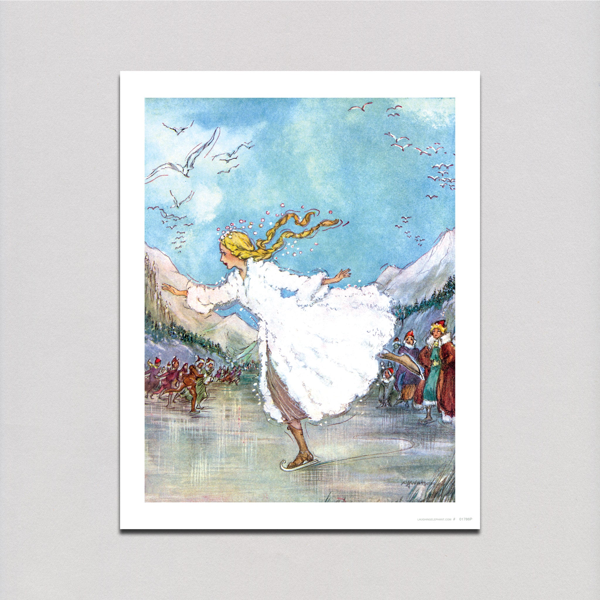 絵画 like a skater Skating on the Pond - Women Art Print – Laughing Elephant