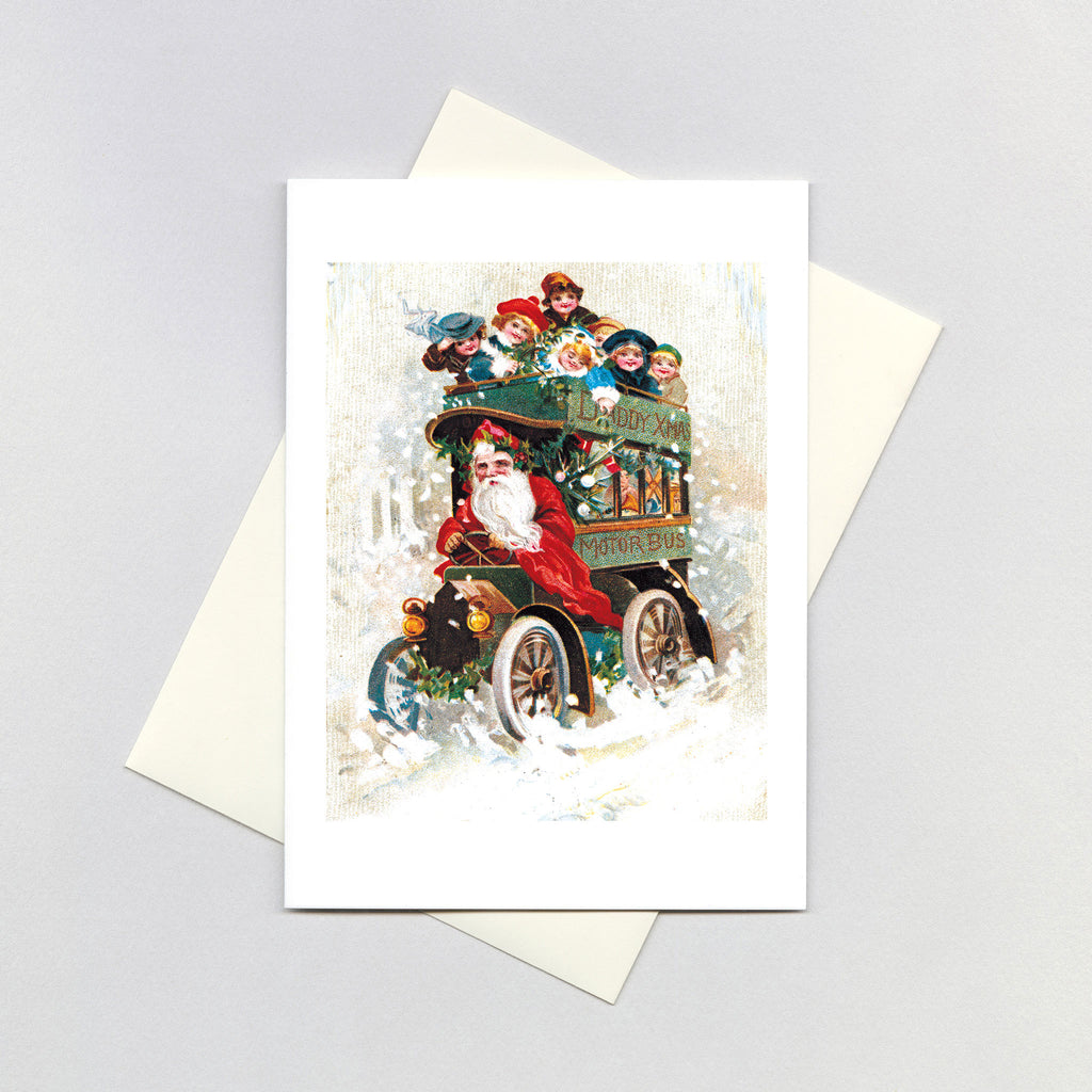 The Santa Bus - Christmas Greeting Card