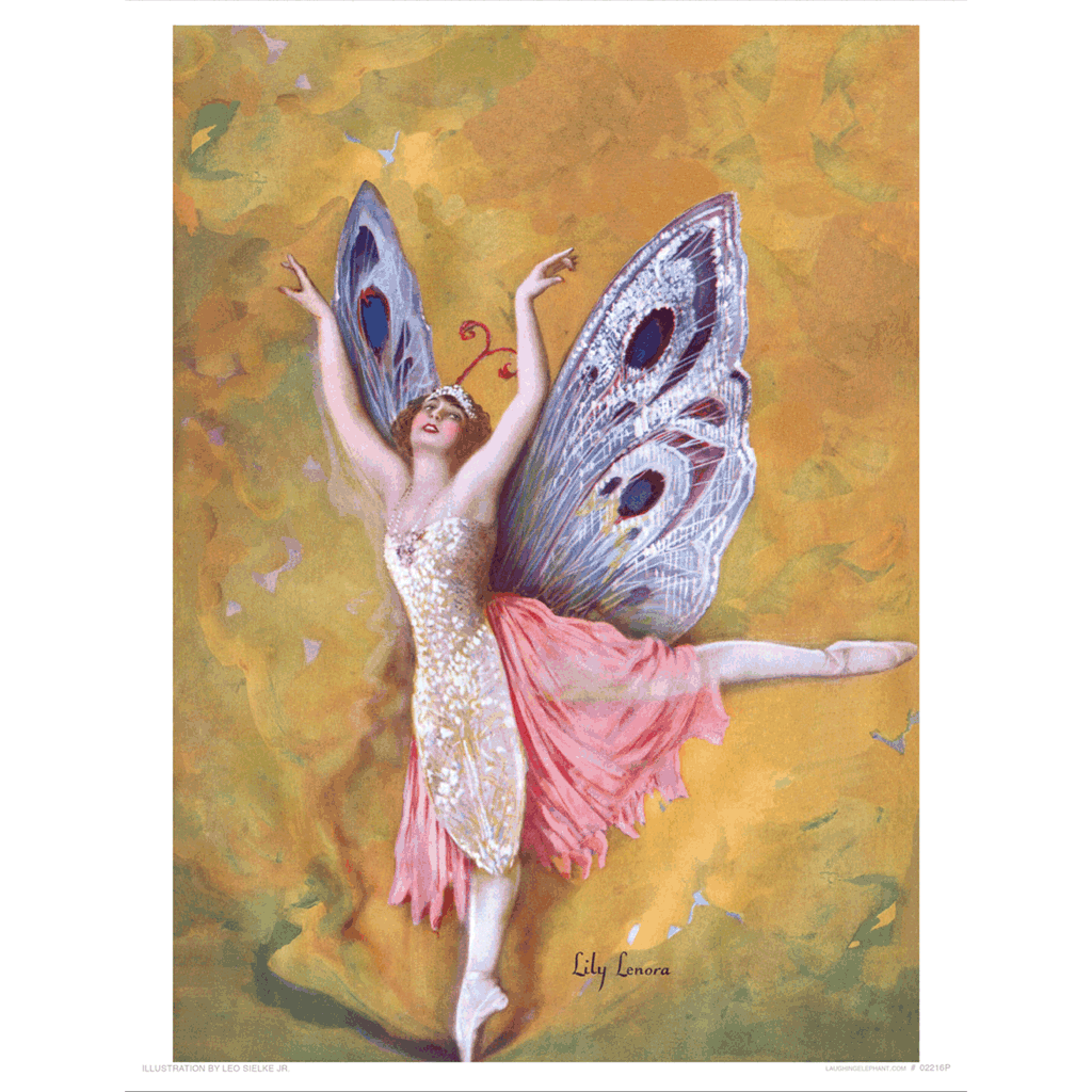Winged Ballerina Dancing - Women Art Print